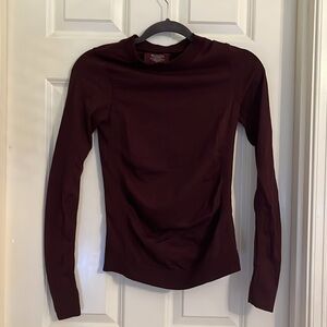 Athleta Burgundy Wine Long Sleeve